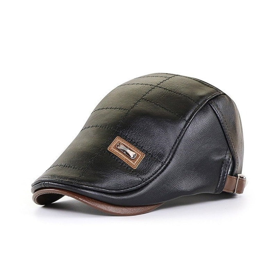 Lennart Faux Leather Beanie for Men