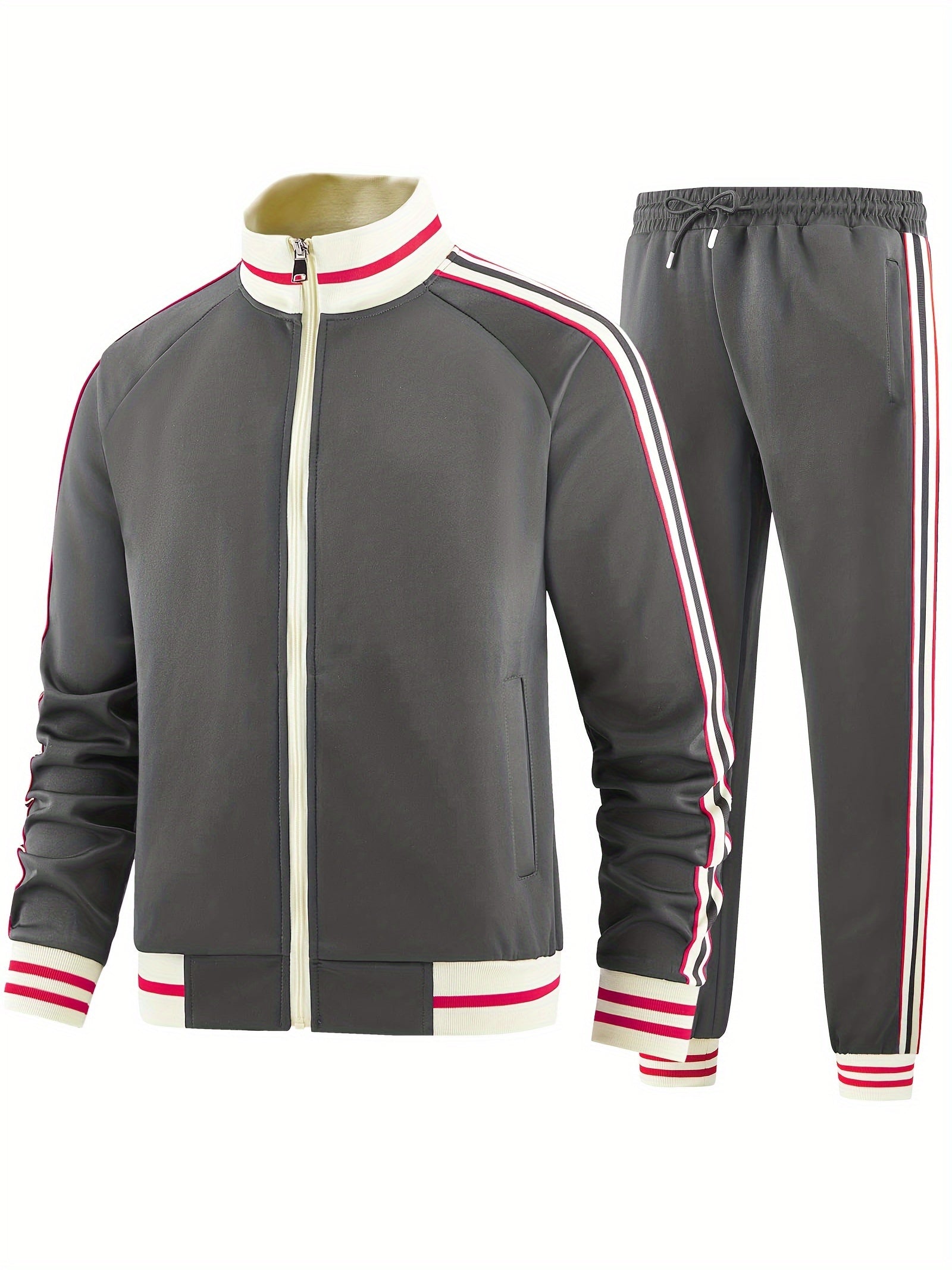 Casual Stylish Athletic Tracksuit Set for Men