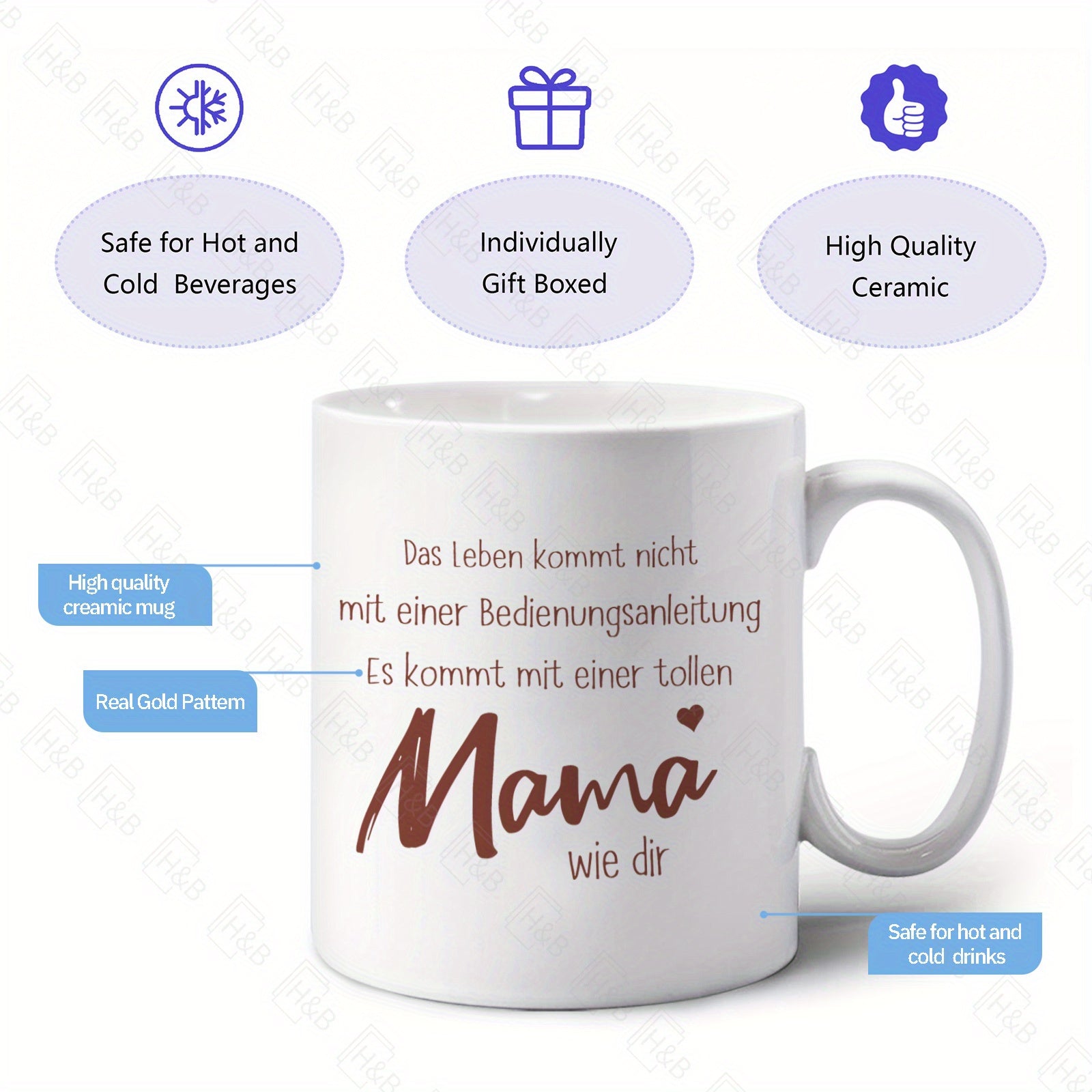 Beautiful Elegant Coffee Mug for Mom
