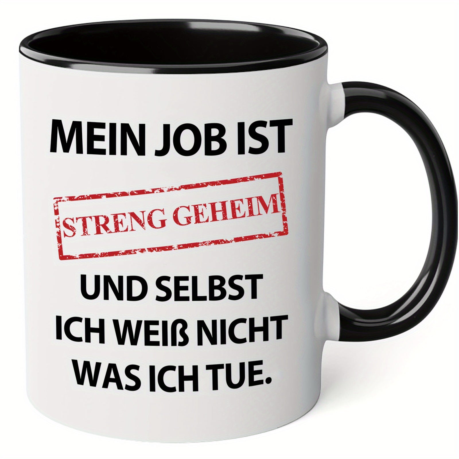 Top Secret Mug with Funny Saying