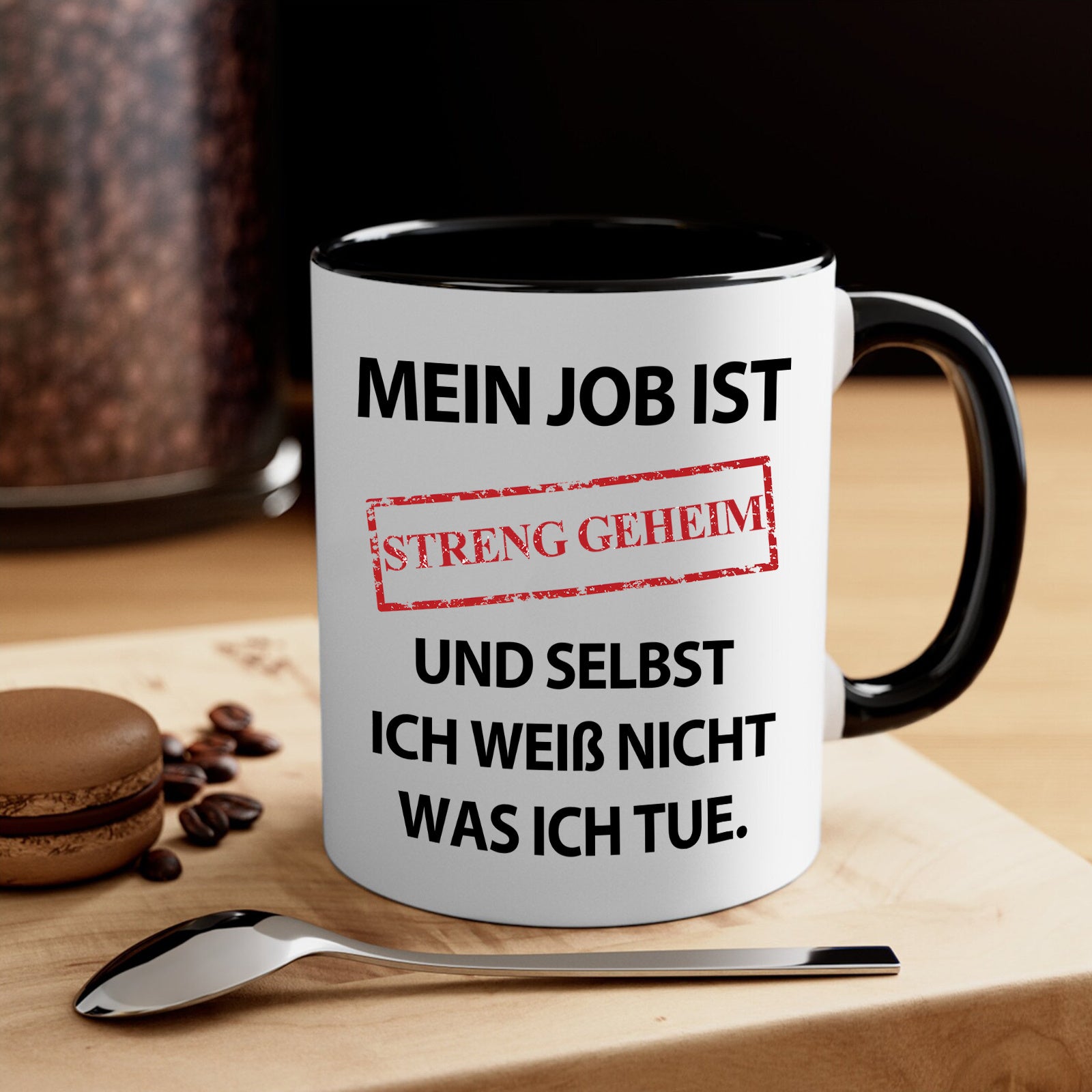 Top Secret Mug with Funny Saying