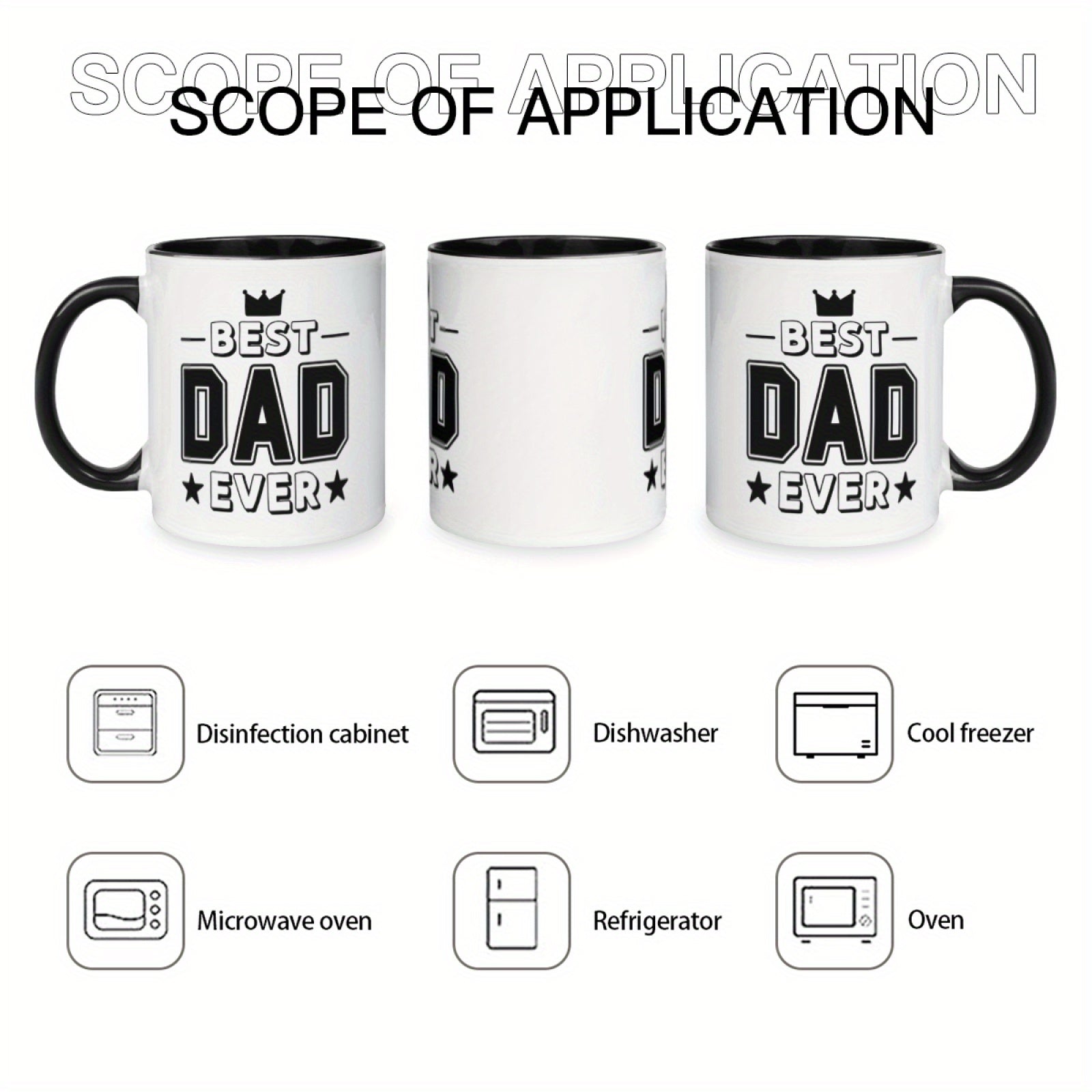 Best Dad Ever Ceramic Coffee Mug