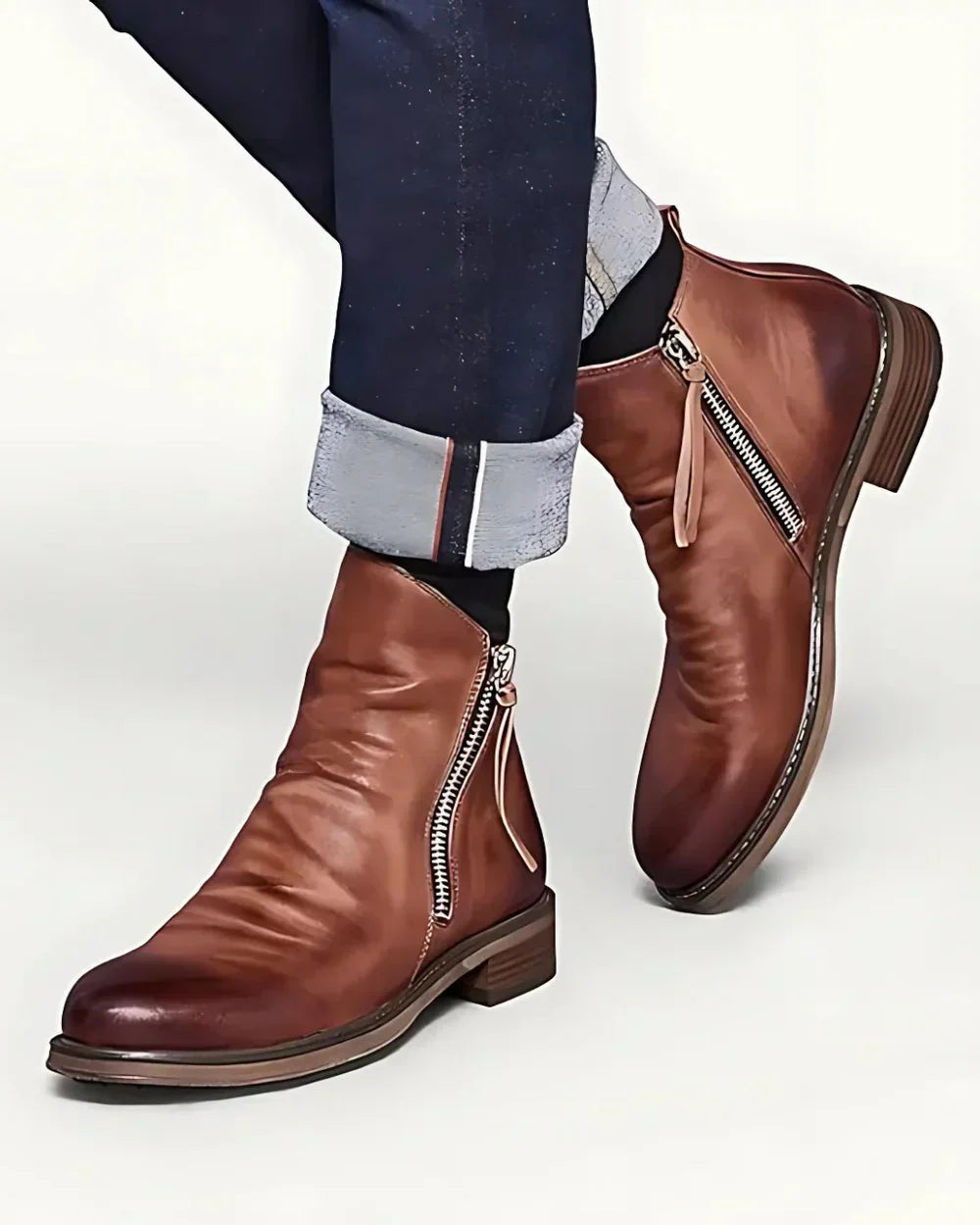 Fritz Boots with Side Zipper