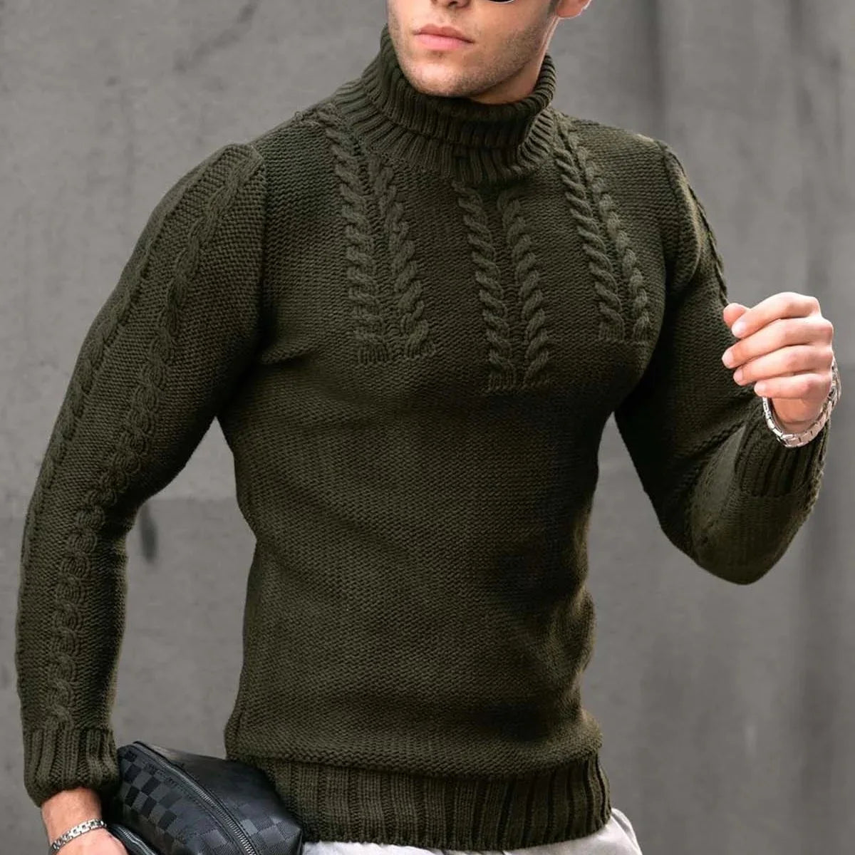 Stylish Turtleneck Sweater for Men