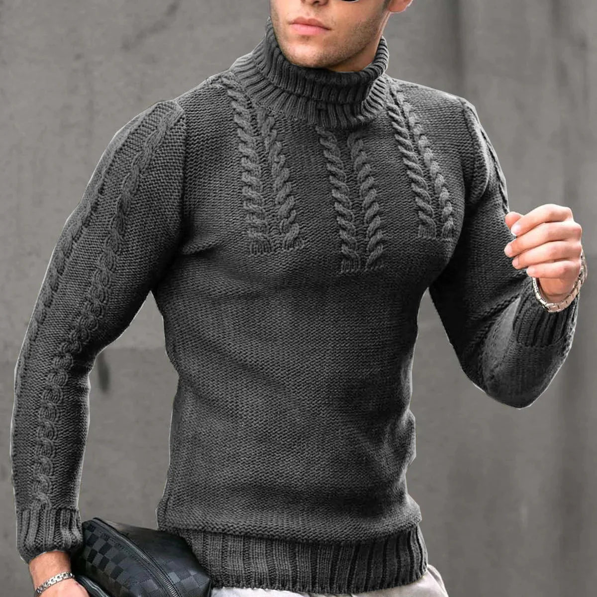 Stylish Turtleneck Sweater for Men