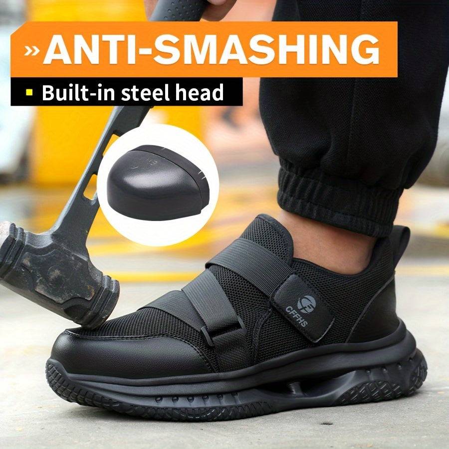 Minimalist All-Season Industrial and Construction Safety Shoes with Steel Toe