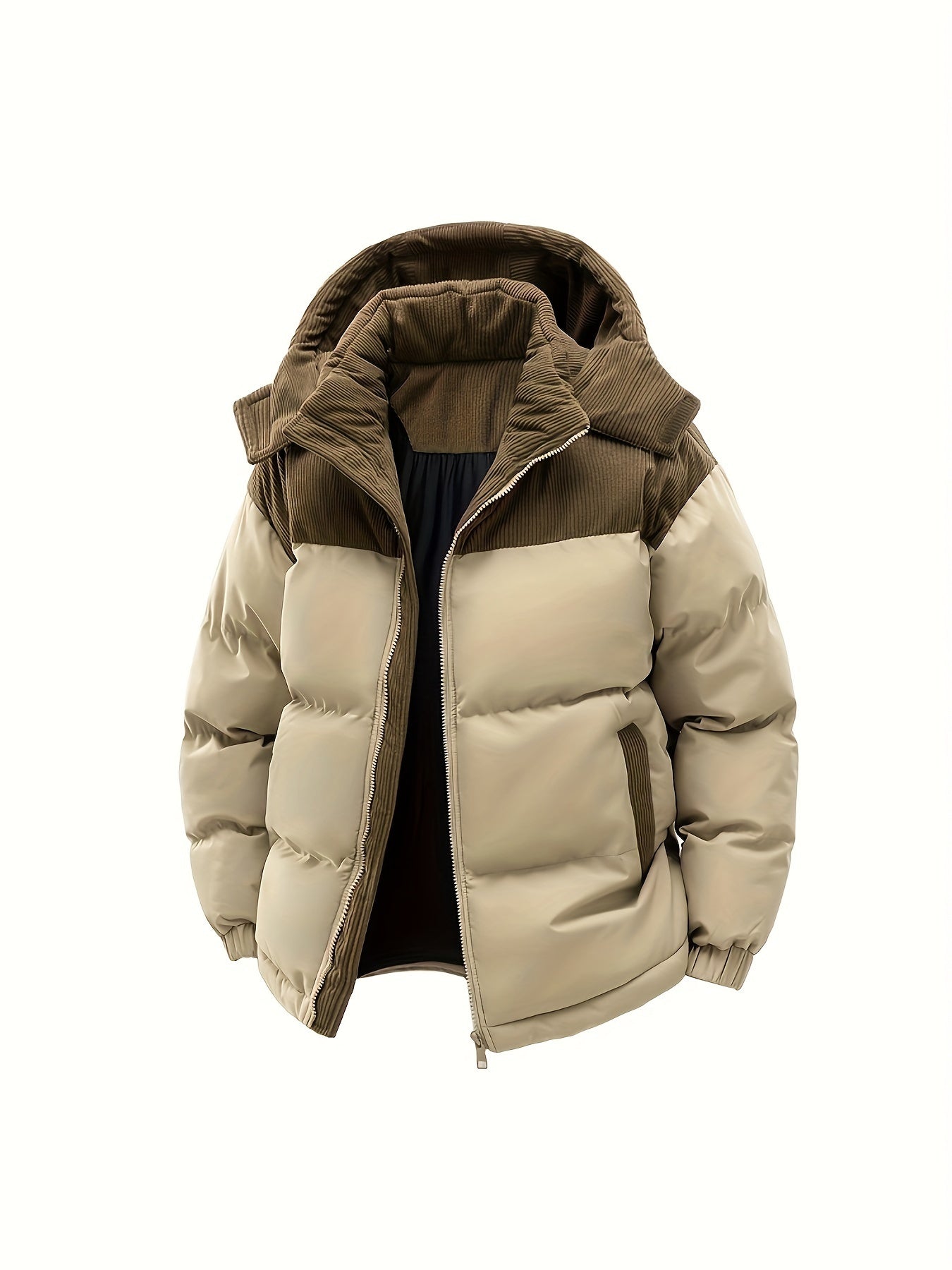 Casual Hooded Puffer Jacket with Fill