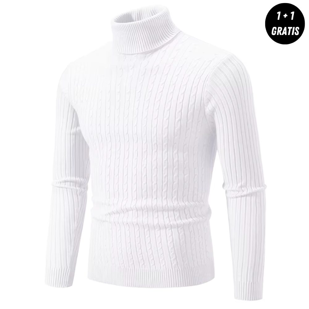 ENZO Warm Knit Turtleneck Sweater