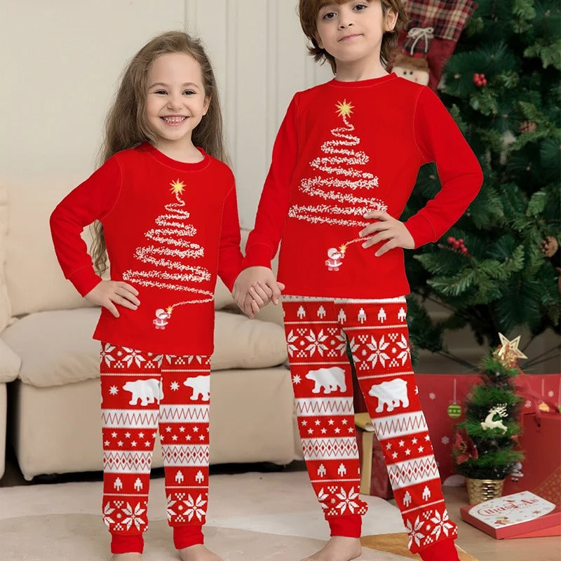 Matching Christmas Pajama Set for the Whole Family