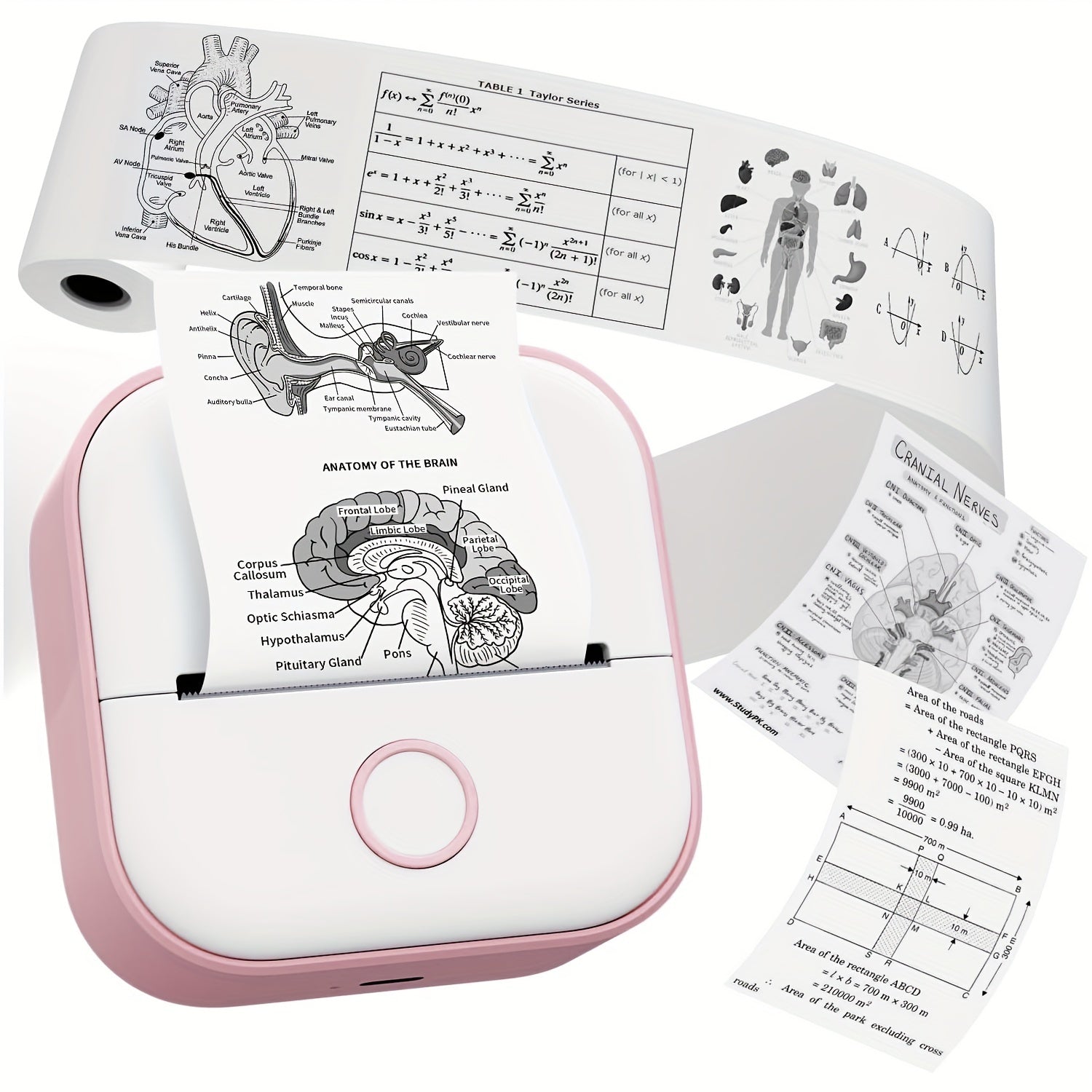 Mini Pocket Printer Wireless Label Printer for iPhone and Android