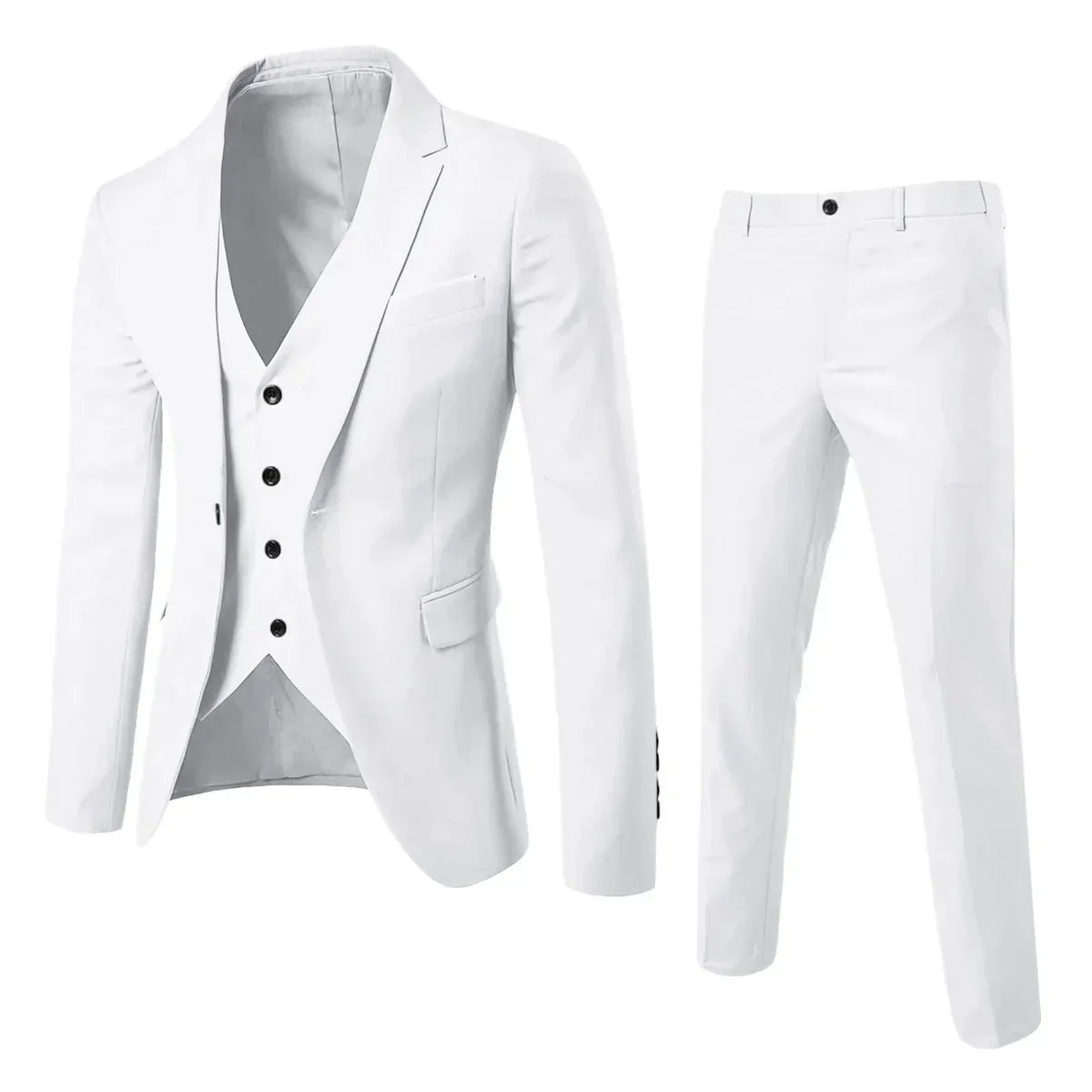Elegant Three-Piece Suit Set for Men