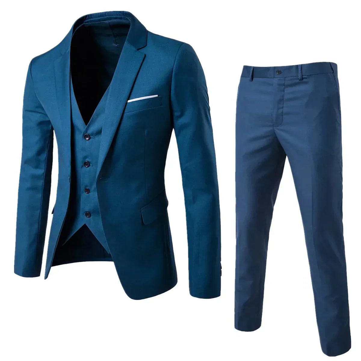 Elegant Three-Piece Suit Set for Men