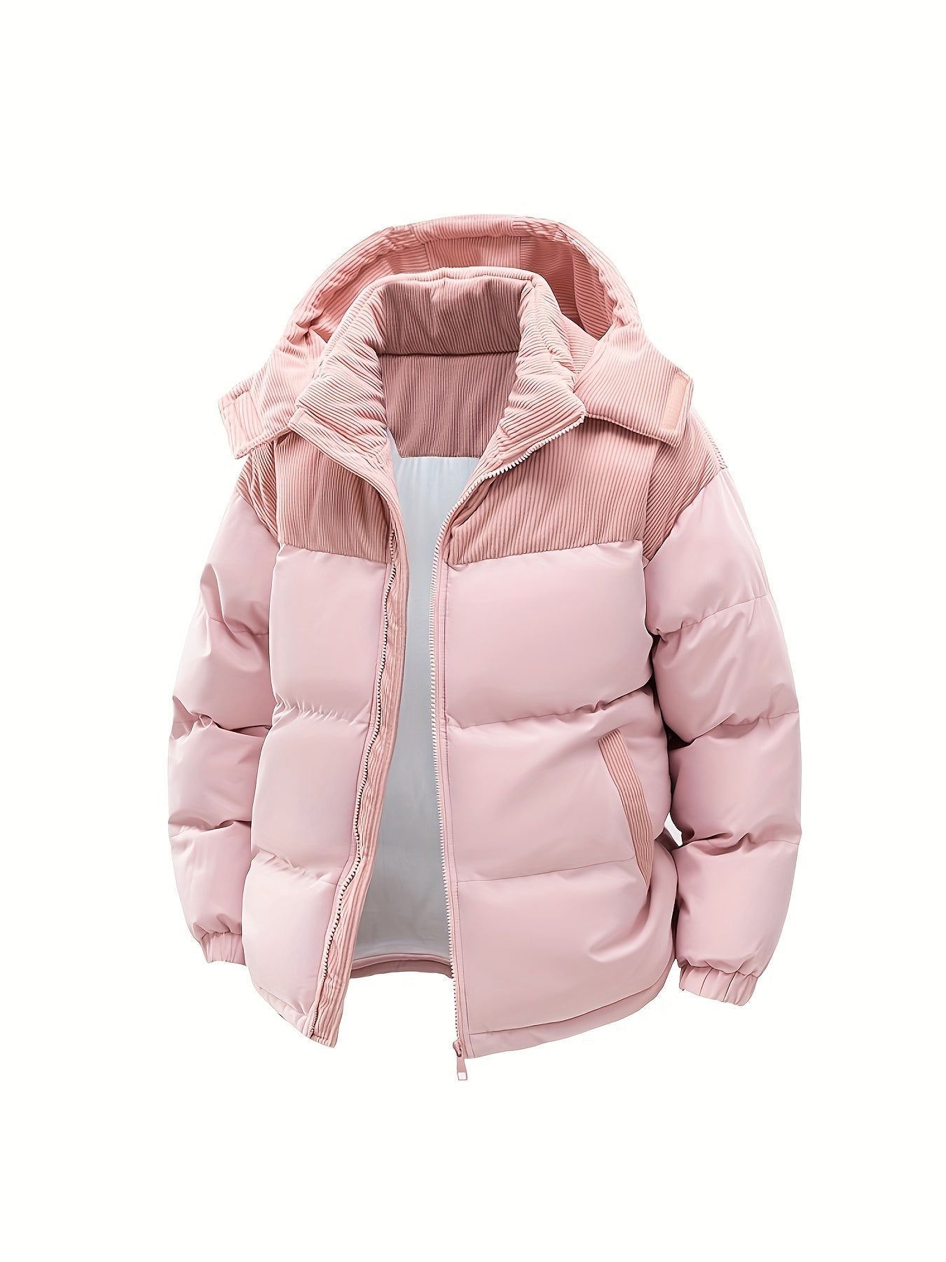 Casual Hooded Puffer Jacket with Fill