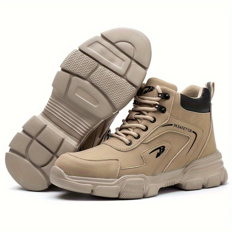 Classic Steel Toe Safety Shoes with Puncture-Resistant Sole