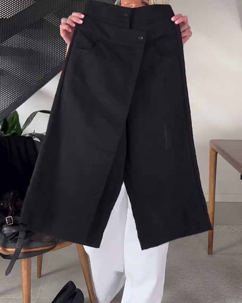 Women's Simple Asymmetric Casual Pants