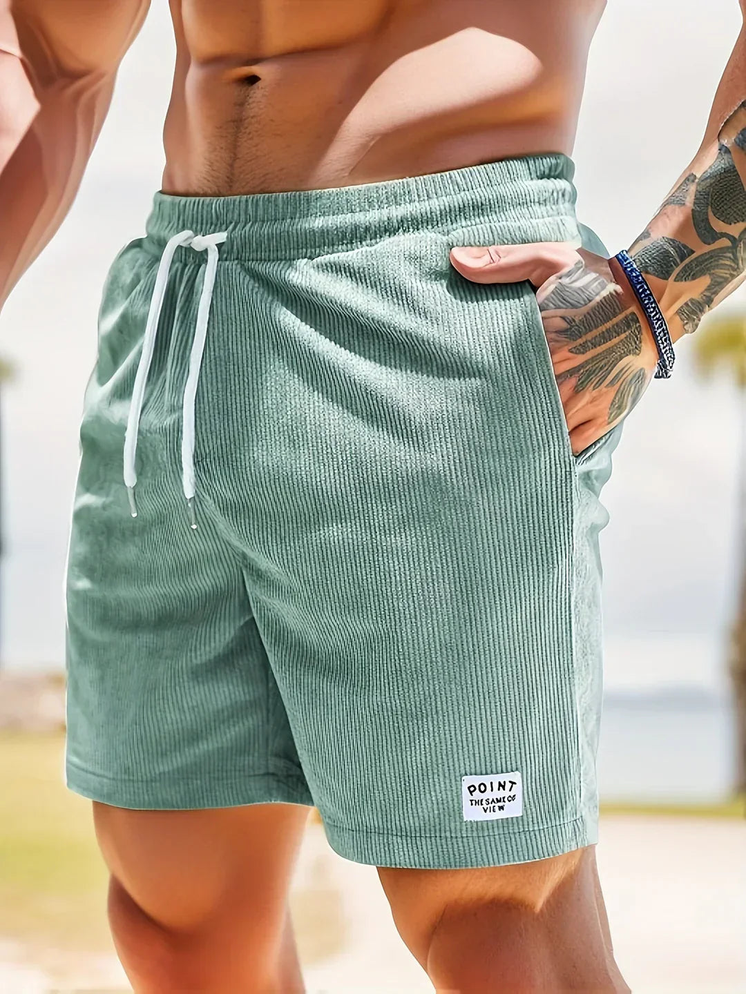 ALESSIO Corduroy Shorts for Men