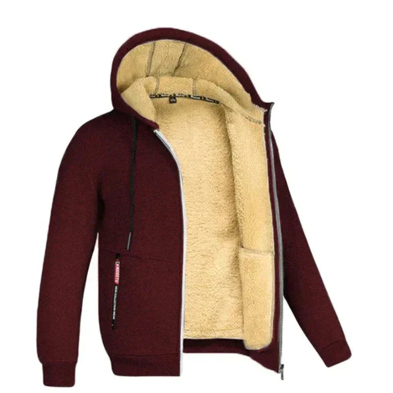 Christer Classic Winter Hooded Fleece Jacket