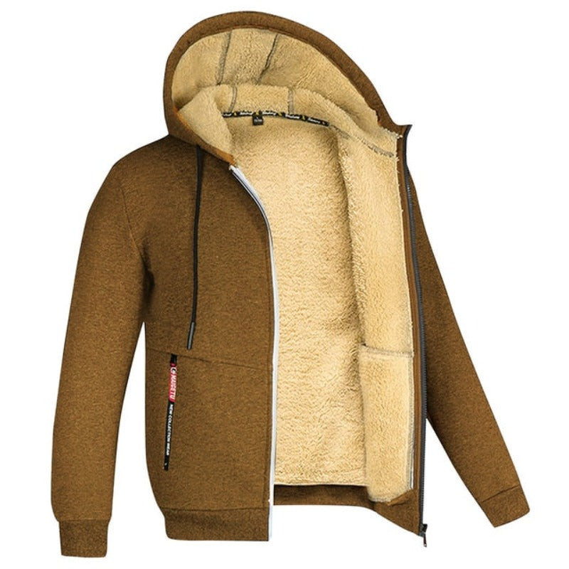 Christer Classic Winter Hooded Fleece Jacket