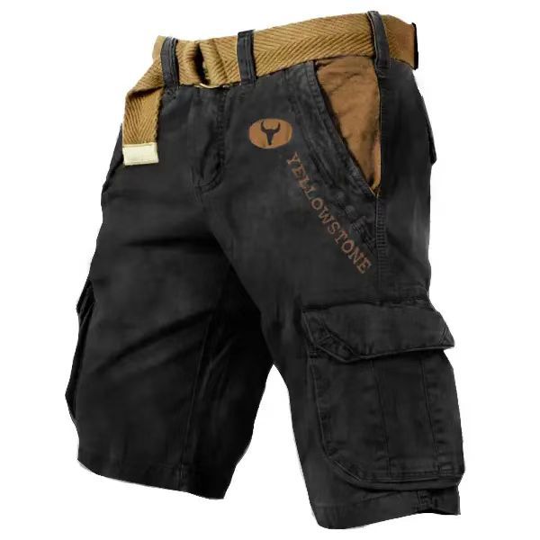 Yellow Stone - Men's Shorts with Pockets