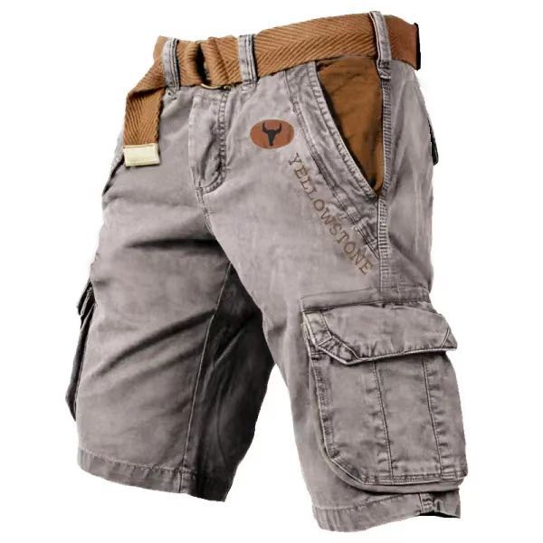 Yellow Stone - Men's Shorts with Pockets