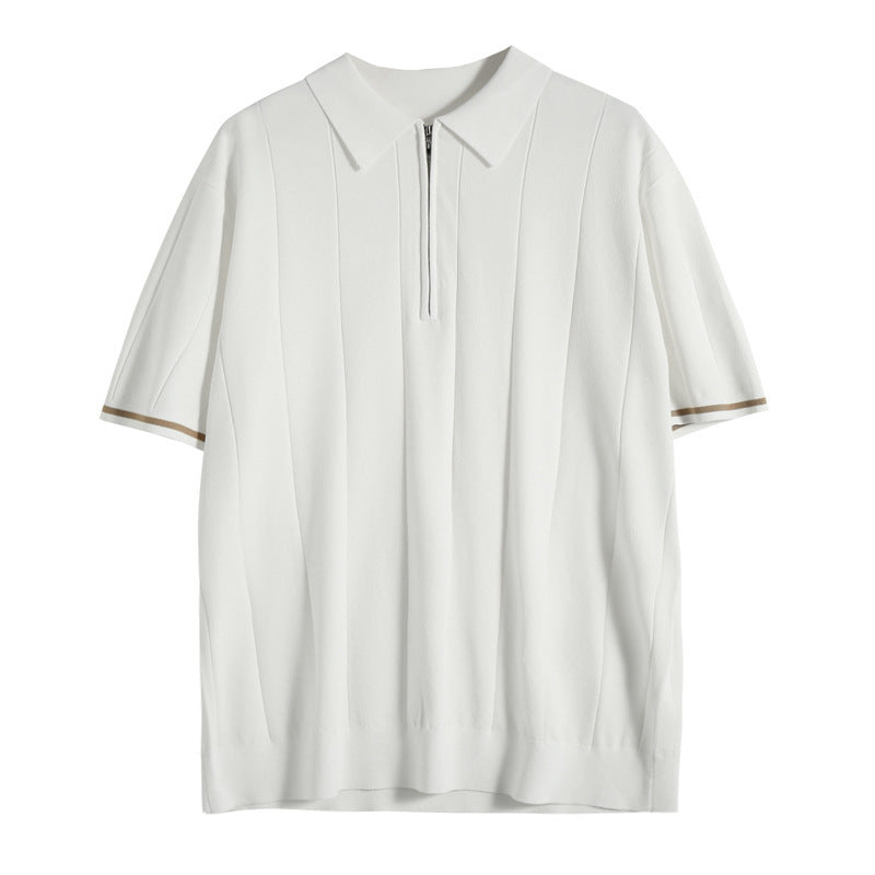 Laurel Men's Polo with Zipper