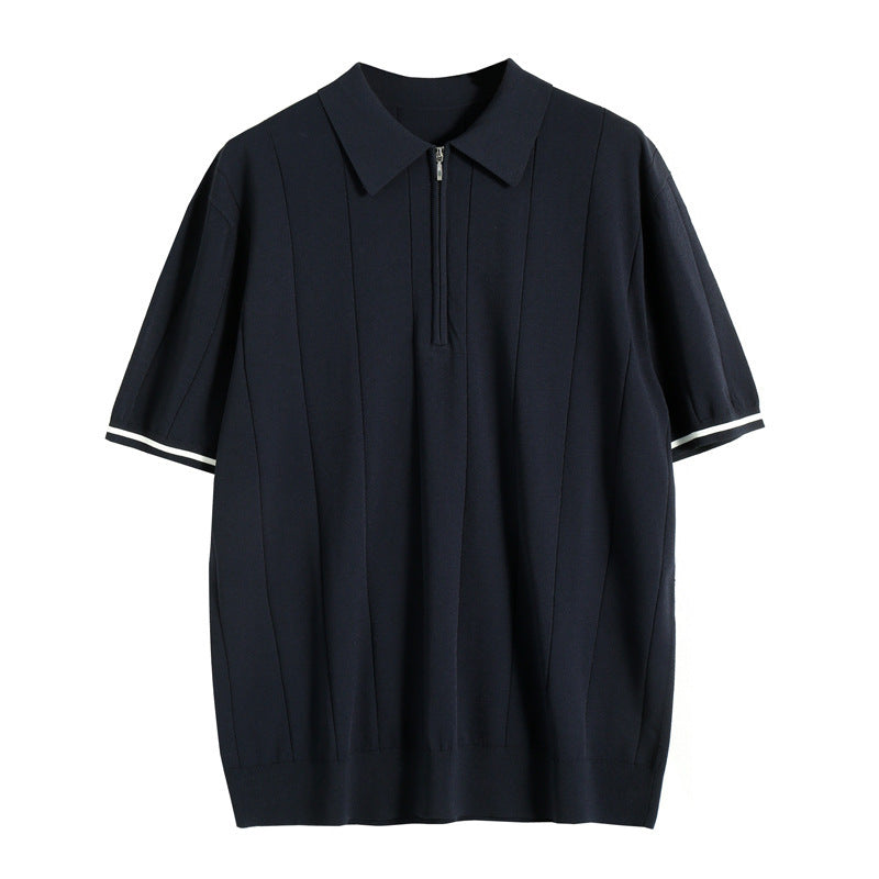Laurel Men's Polo with Zipper