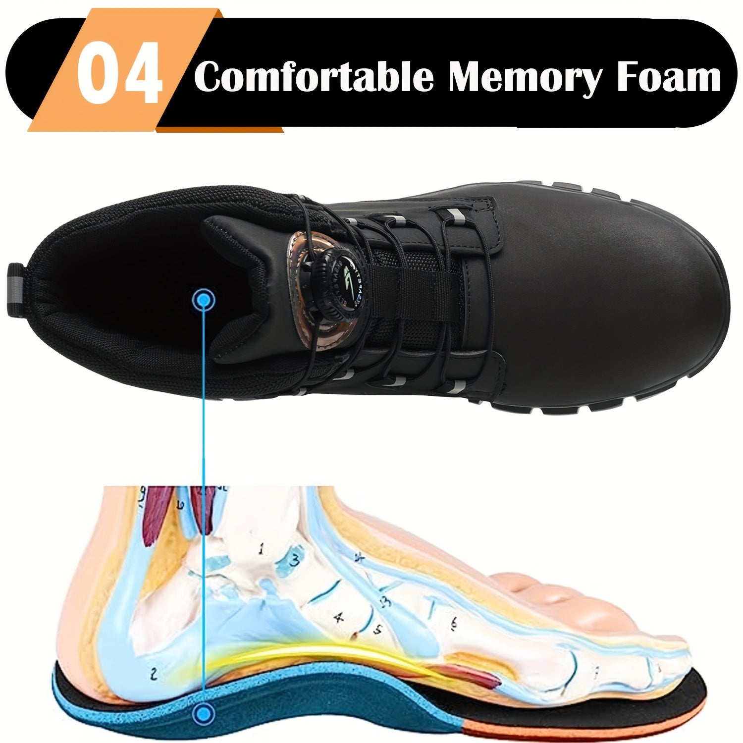 Rolf Steel Toe Safety Shoes for Men