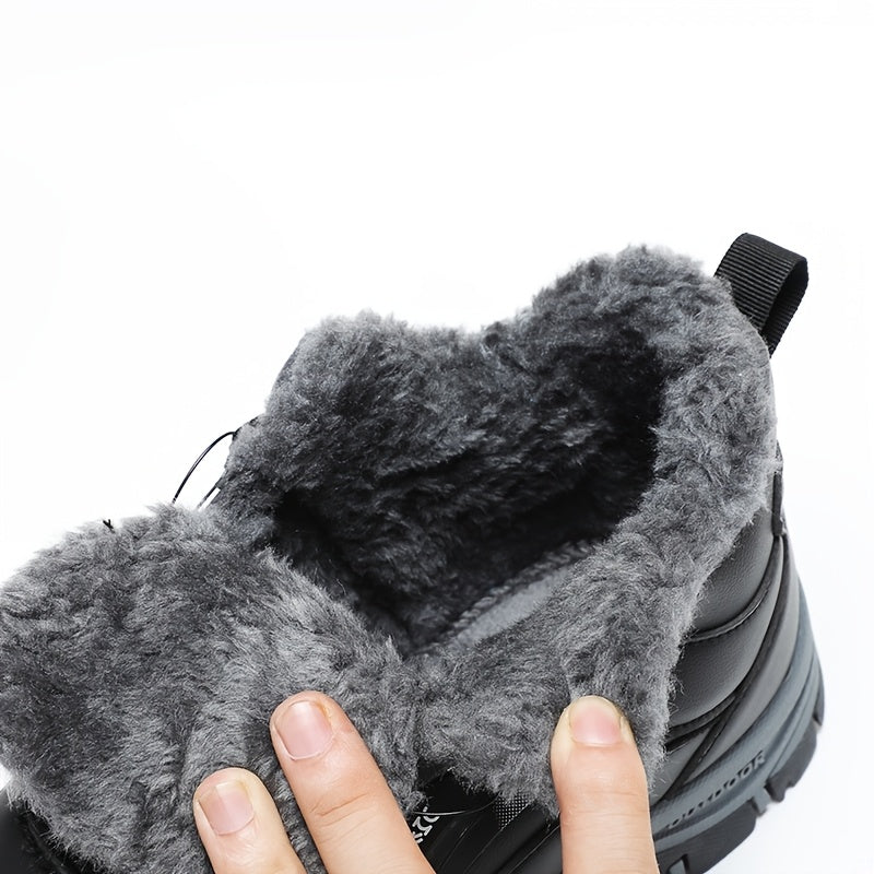 Short Trendy Classic Outdoor Snow Boots with Buckles