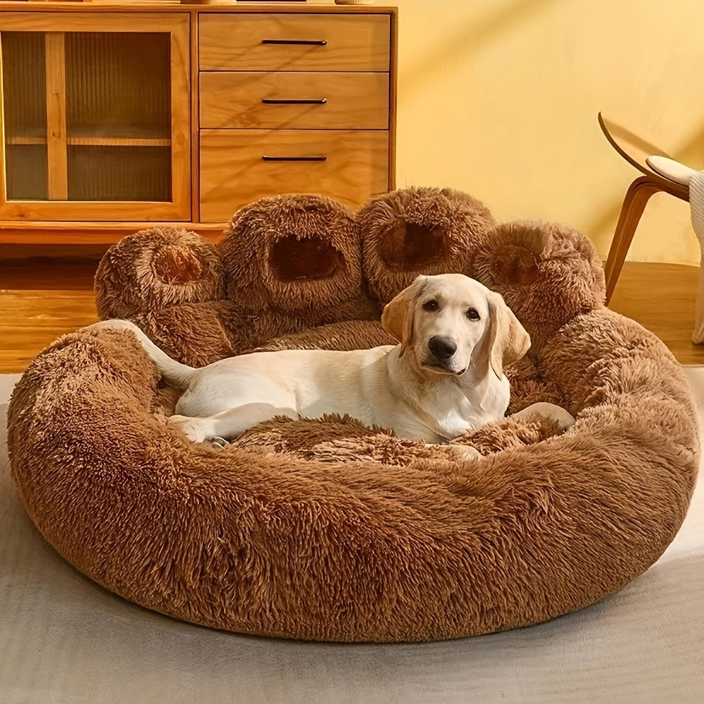 Washable Plush Calming Dog Bed