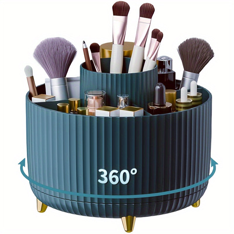 Rotating Makeup Organizer Cosmetic Storage with 5 Compartments