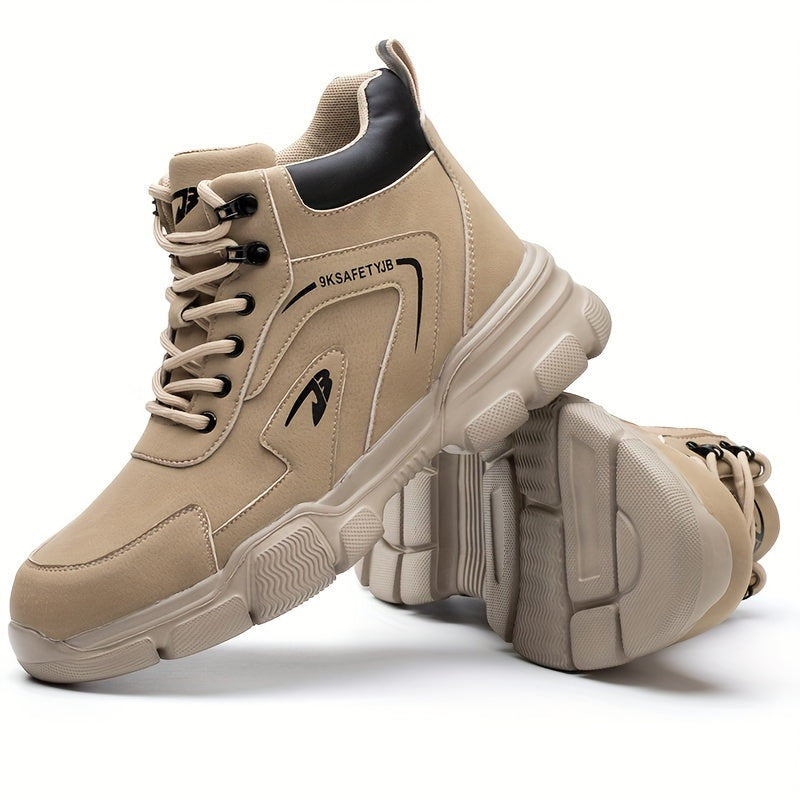 Classic Steel Toe Safety Shoes with Puncture-Resistant Sole