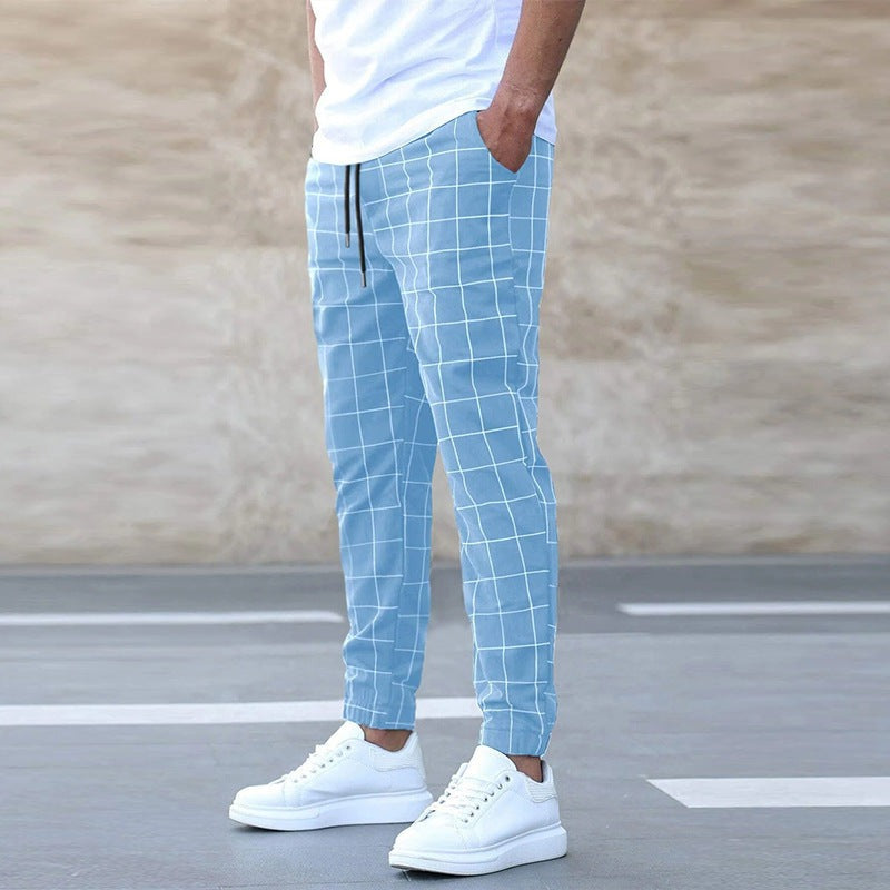 Men's Plaid Joggers