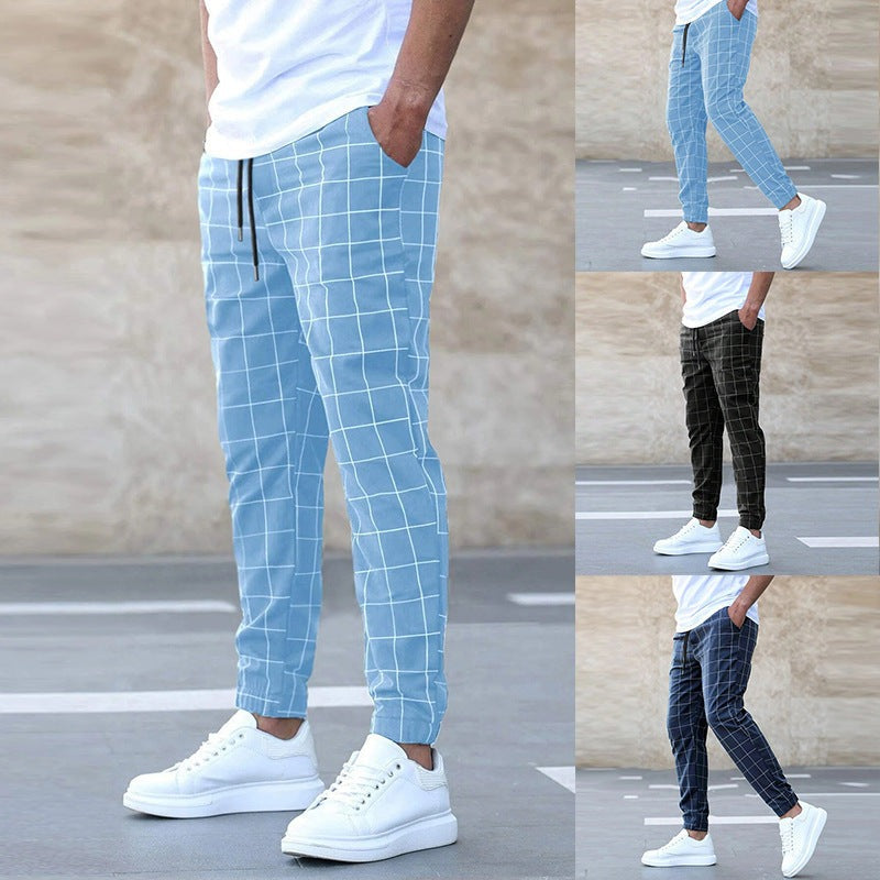 Men's Plaid Joggers