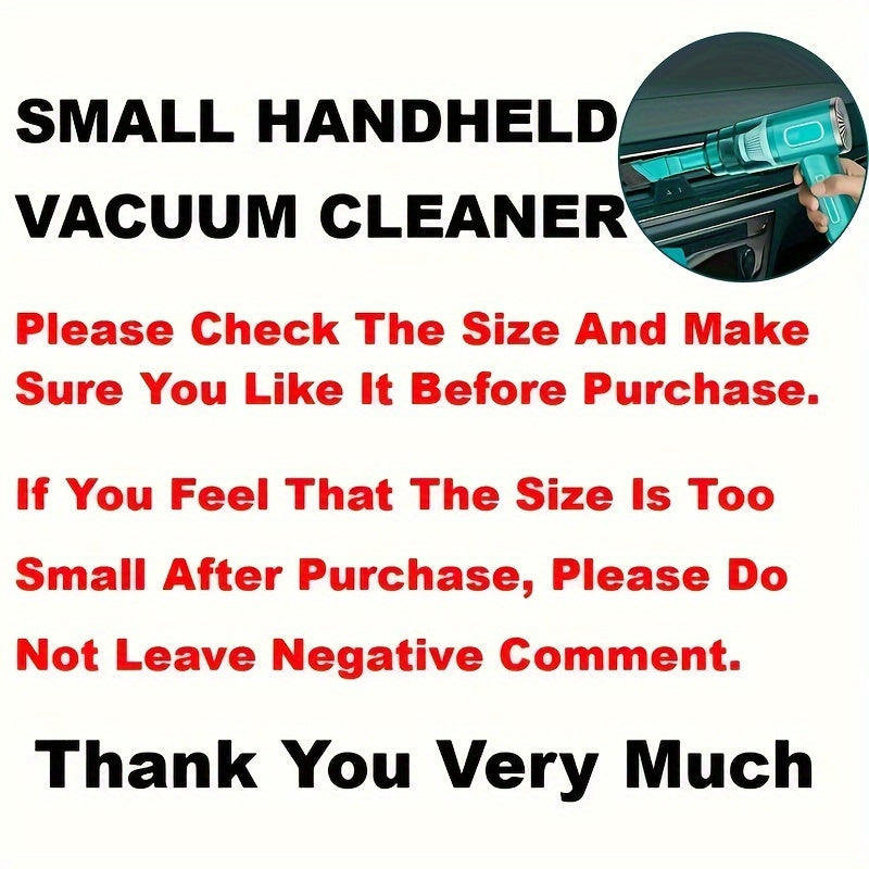Rechargeable Portable Home and Car Vacuum Cleaner