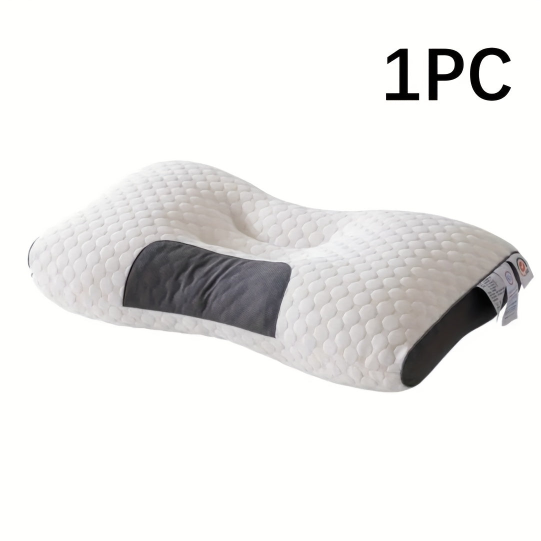 Breathable Neck Support Pillow with Moisture Absorption and Sleep Massage Core