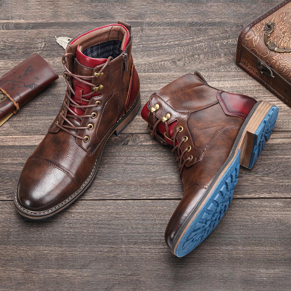 Leo Handcrafted Premium Leather Oxford Boots