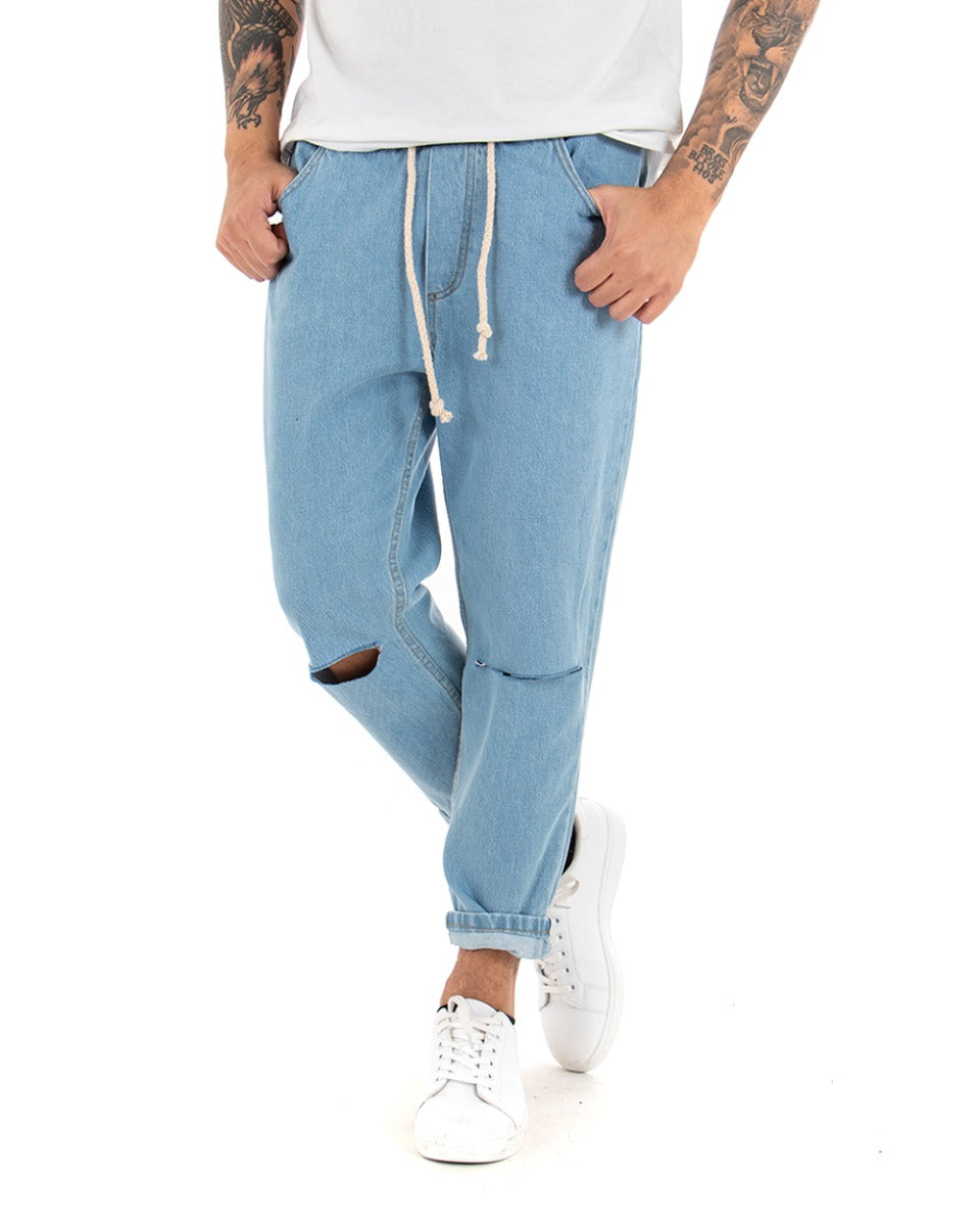 Markus Loose Fit Jeans with Waistband for Men