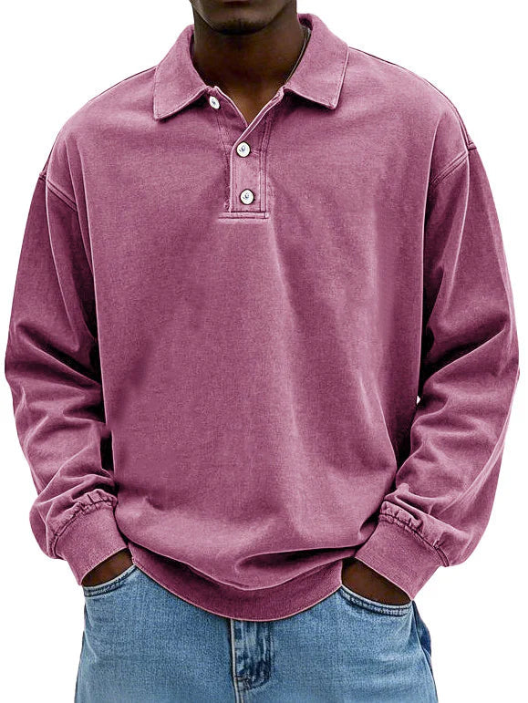 Lorenzo Long Sleeve Polo Shirt for Men with Style