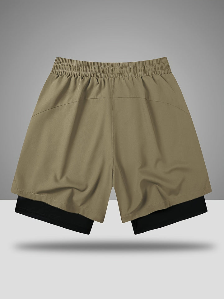 Fabian Sportliche Herren Shorts mit geometrischem Muster