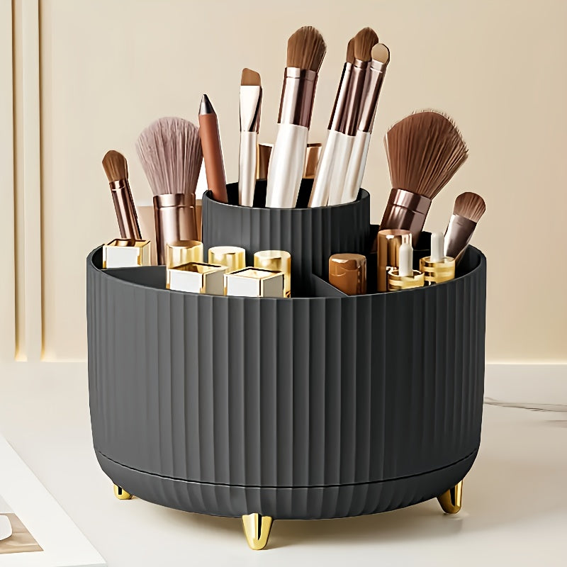 Rotating Makeup Organizer Cosmetic Storage with 5 Compartments