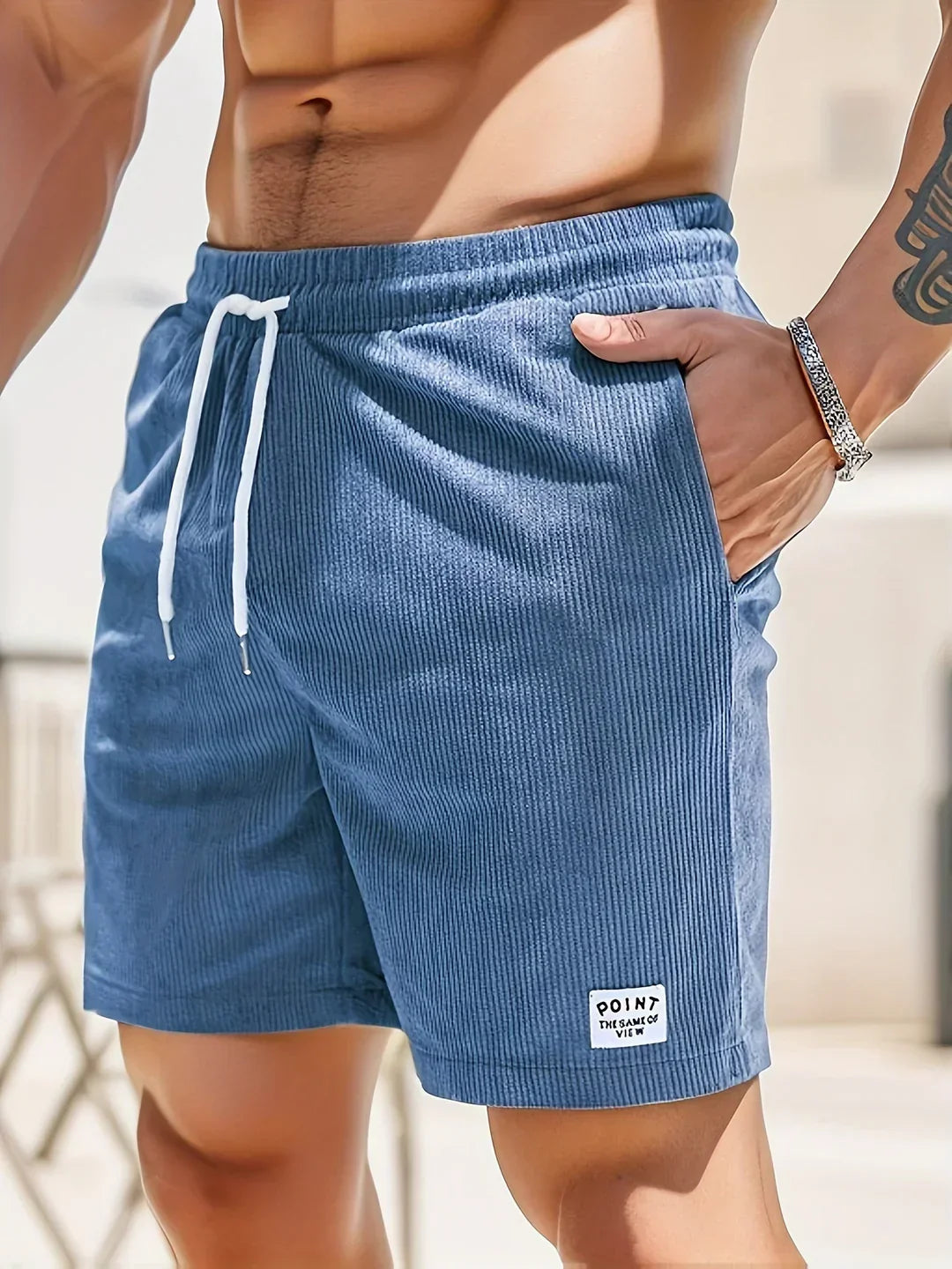 ALESSIO Corduroy Shorts for Men