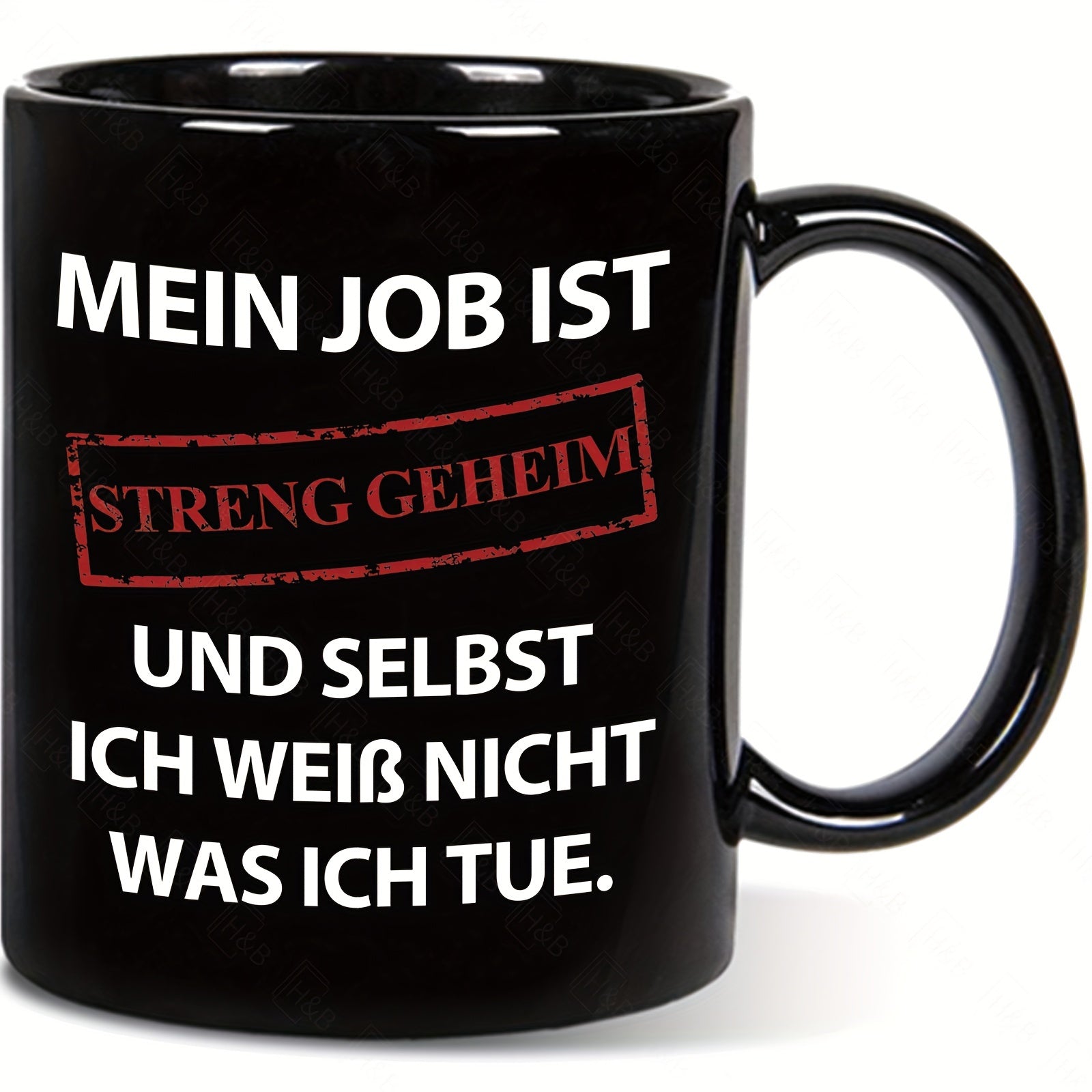 Top Secret Mug with Funny Saying