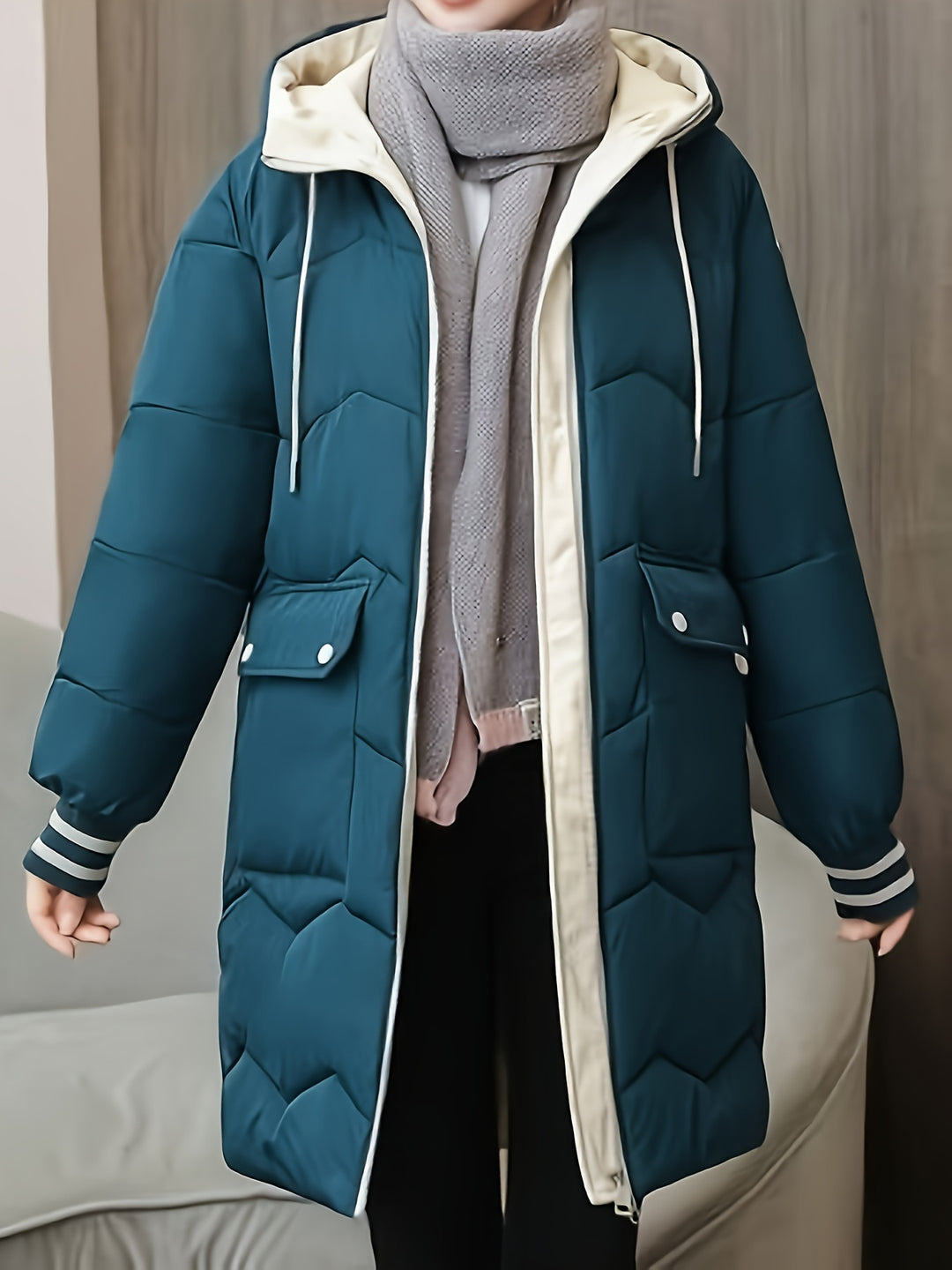 Lina Warme Damen Winterjacke