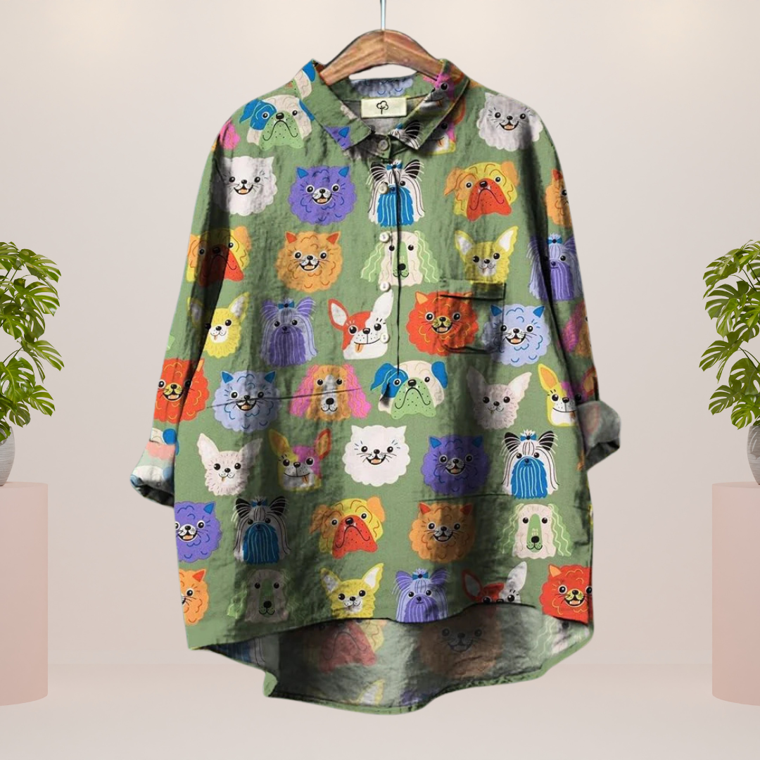 Modisches Print Damen Shirt