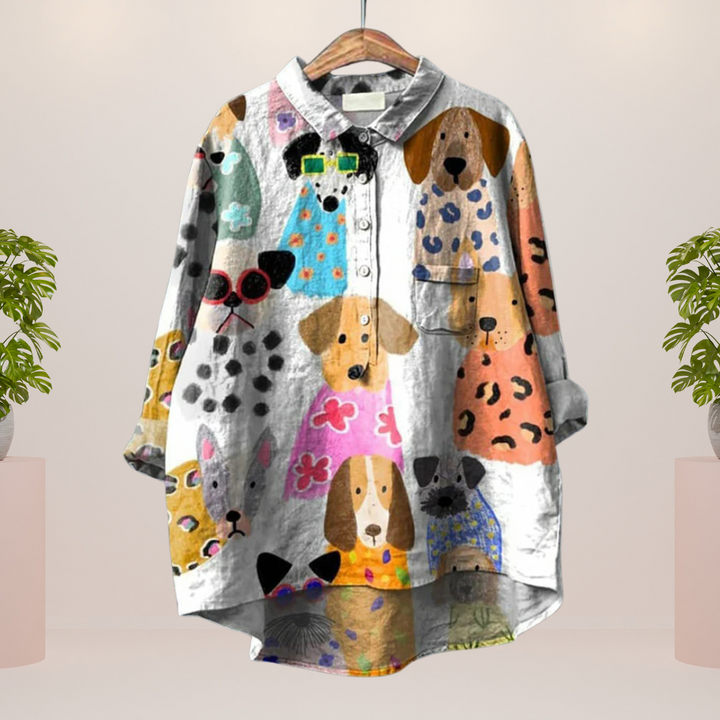 Modisches Print Damen Shirt