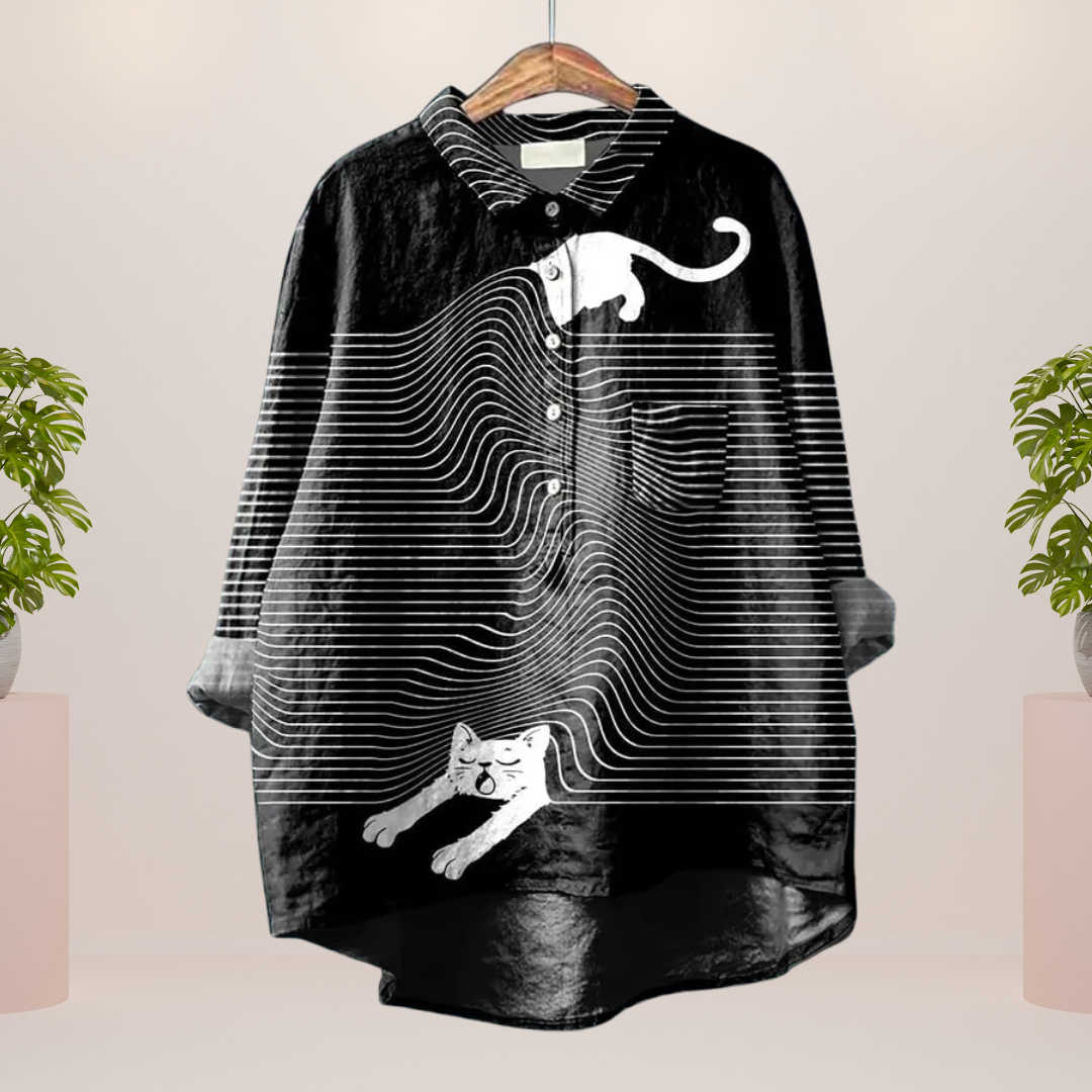 Modisches Print Damen Shirt