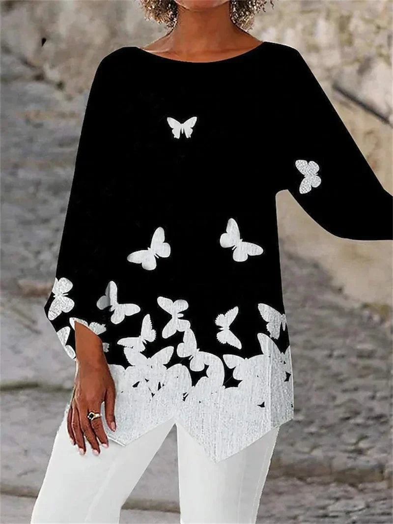 Klassisches Langarm Damen Shirt