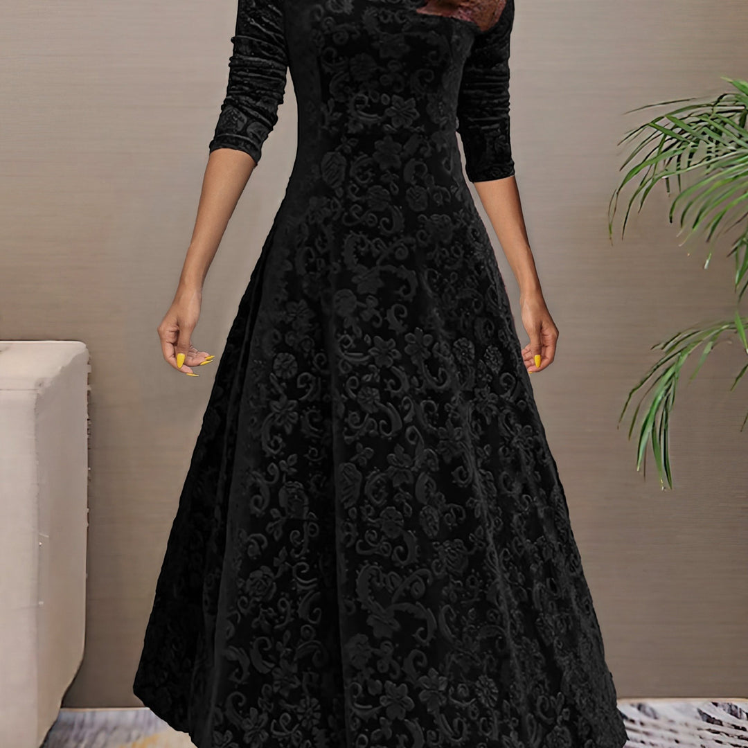Elegantes Damen Langarmkleid