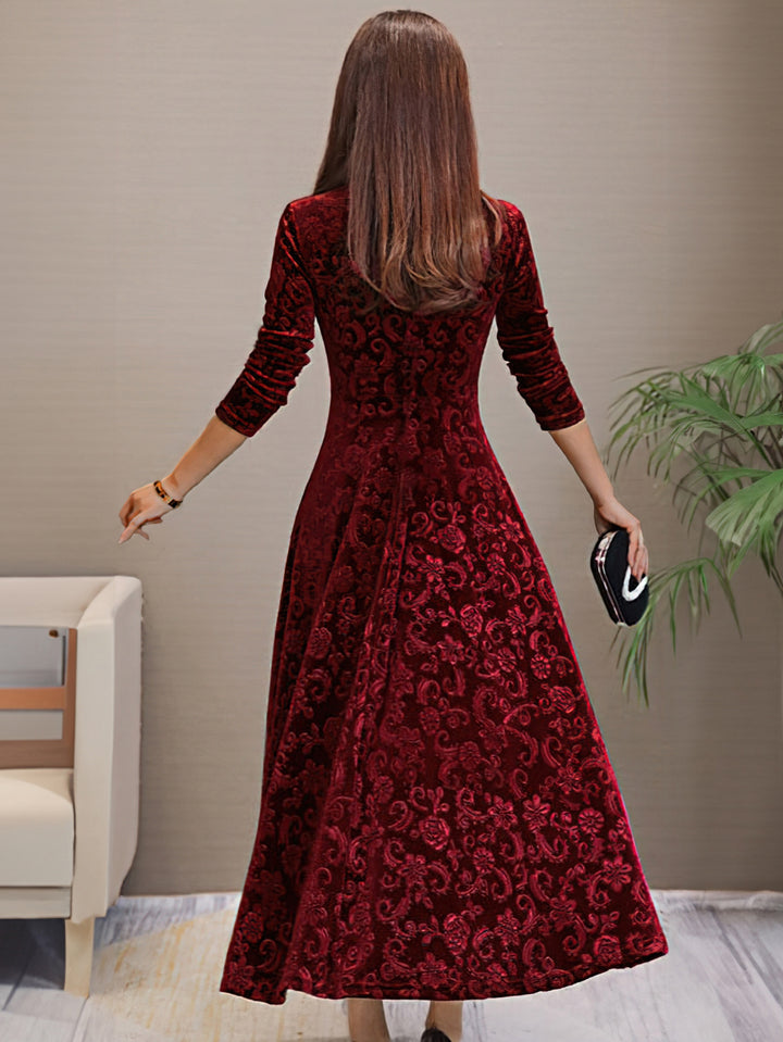Elegantes Damen Langarmkleid