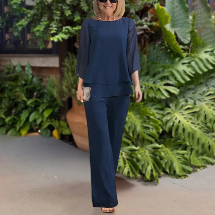 Elegantes Damen Zweiteiler-Outfit mit 3/4-Arm